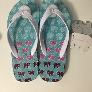 ivory ella flip flops